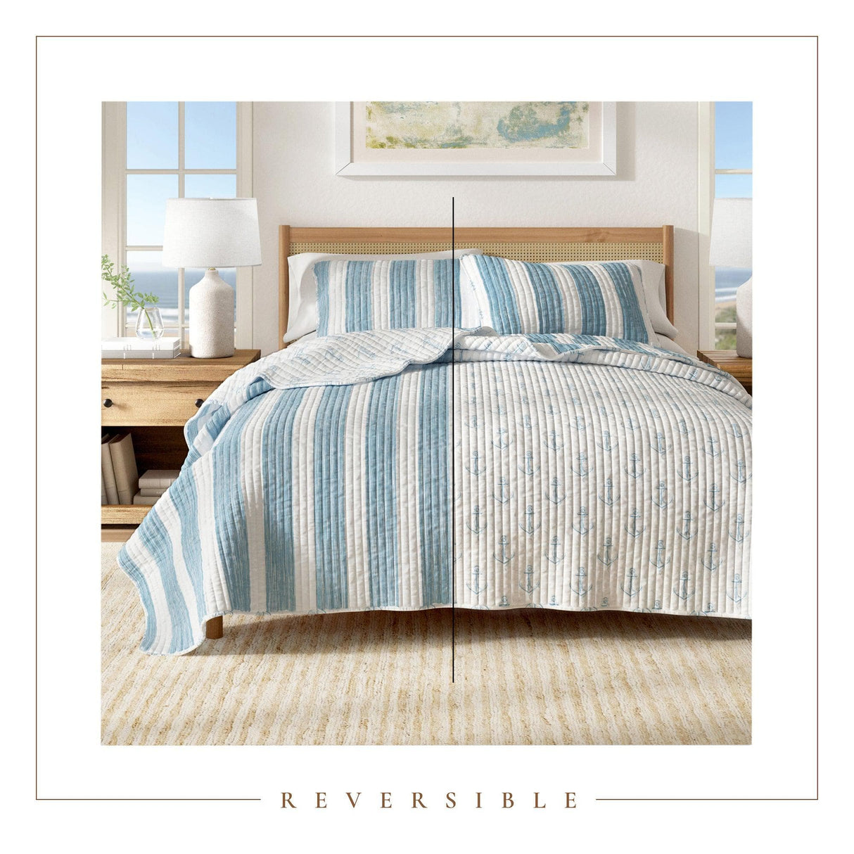 3-Piece Coastal Quilt Set - Casco Bay Collection