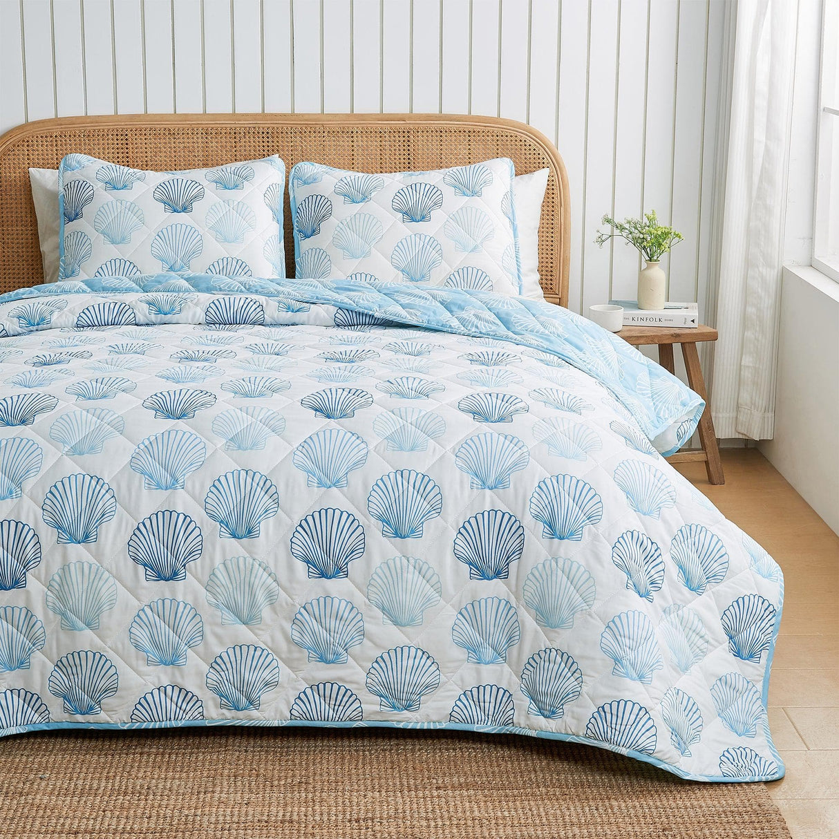 Coastal-Blue-Seashell-Quilt-Set-Cersi-Collection-Quilts-&-Comforters