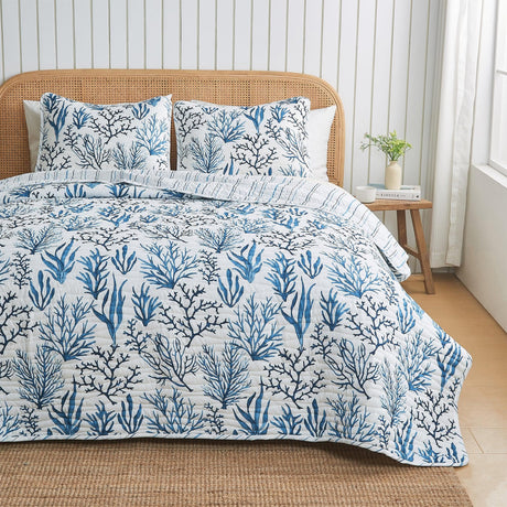 Coastal-Navy-Coral-Quilt-Set-Saelia-Collection-Quilts-&-Comforters
