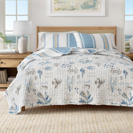 Stripe-&-Ocean-Story-Coastal-Quilt-Set-New-Castle-Collection-Quilts-&-Comforters