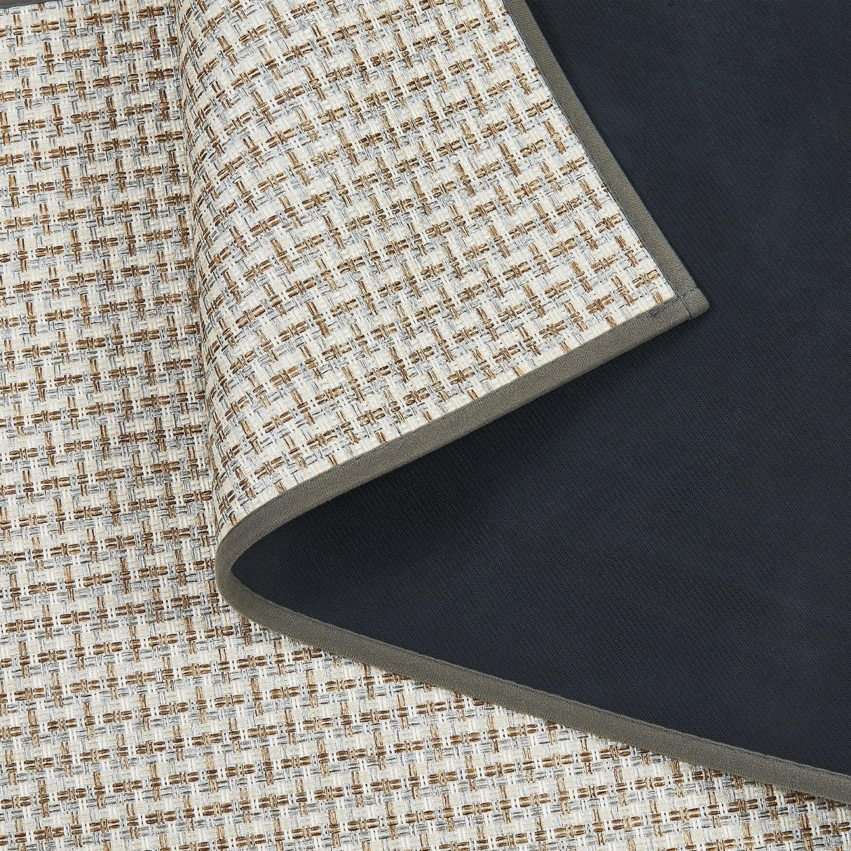 2 Pack Woven Bordered Machine Washable Accent Area Rug & Runner