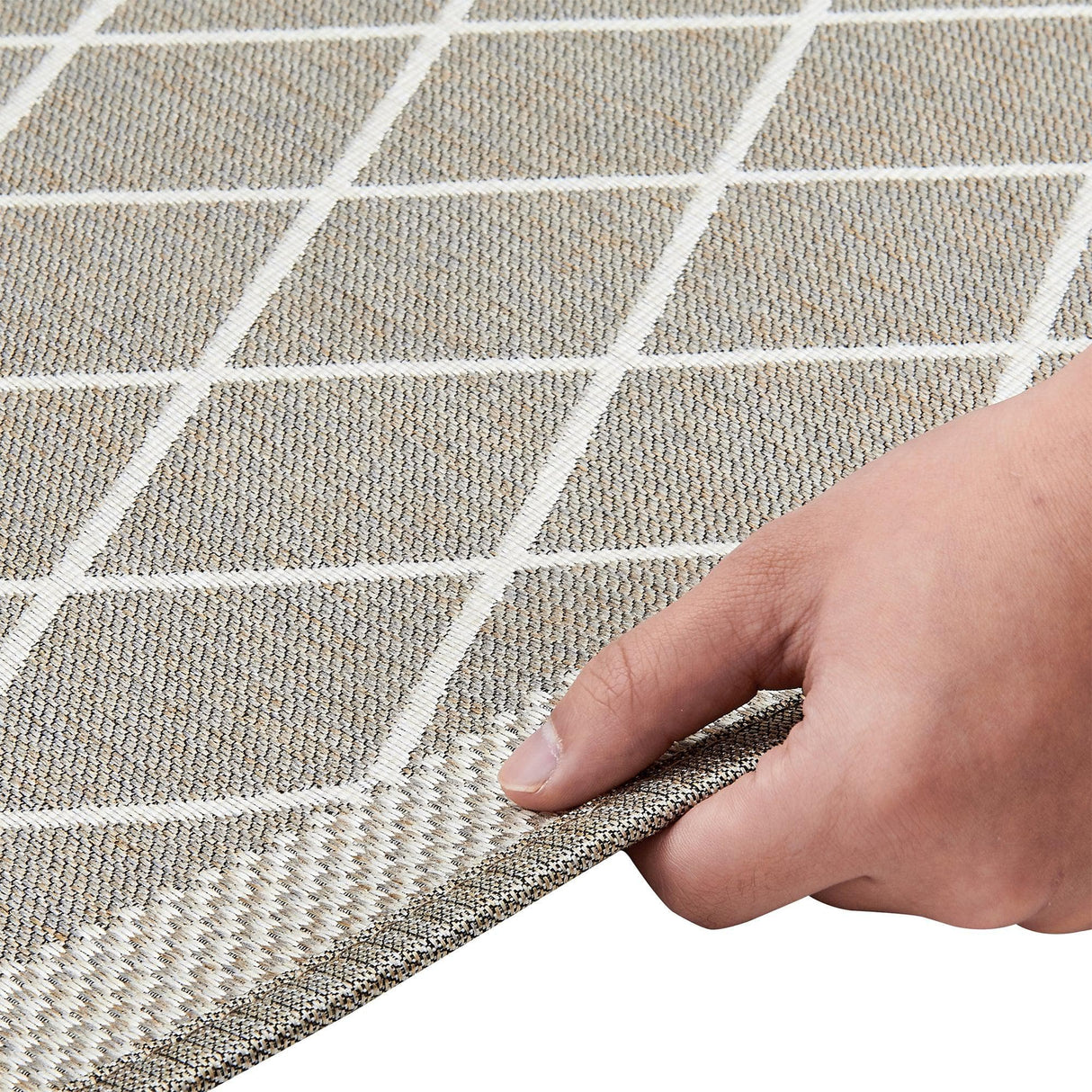 2 Pack Woven Trellis Machine Washable Accent Area Rug & Runner - Lysandra Collection