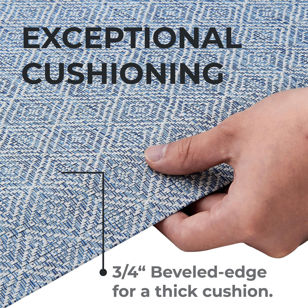Cushioned Textured Anti-Fatigue Standing Kitchen Mat