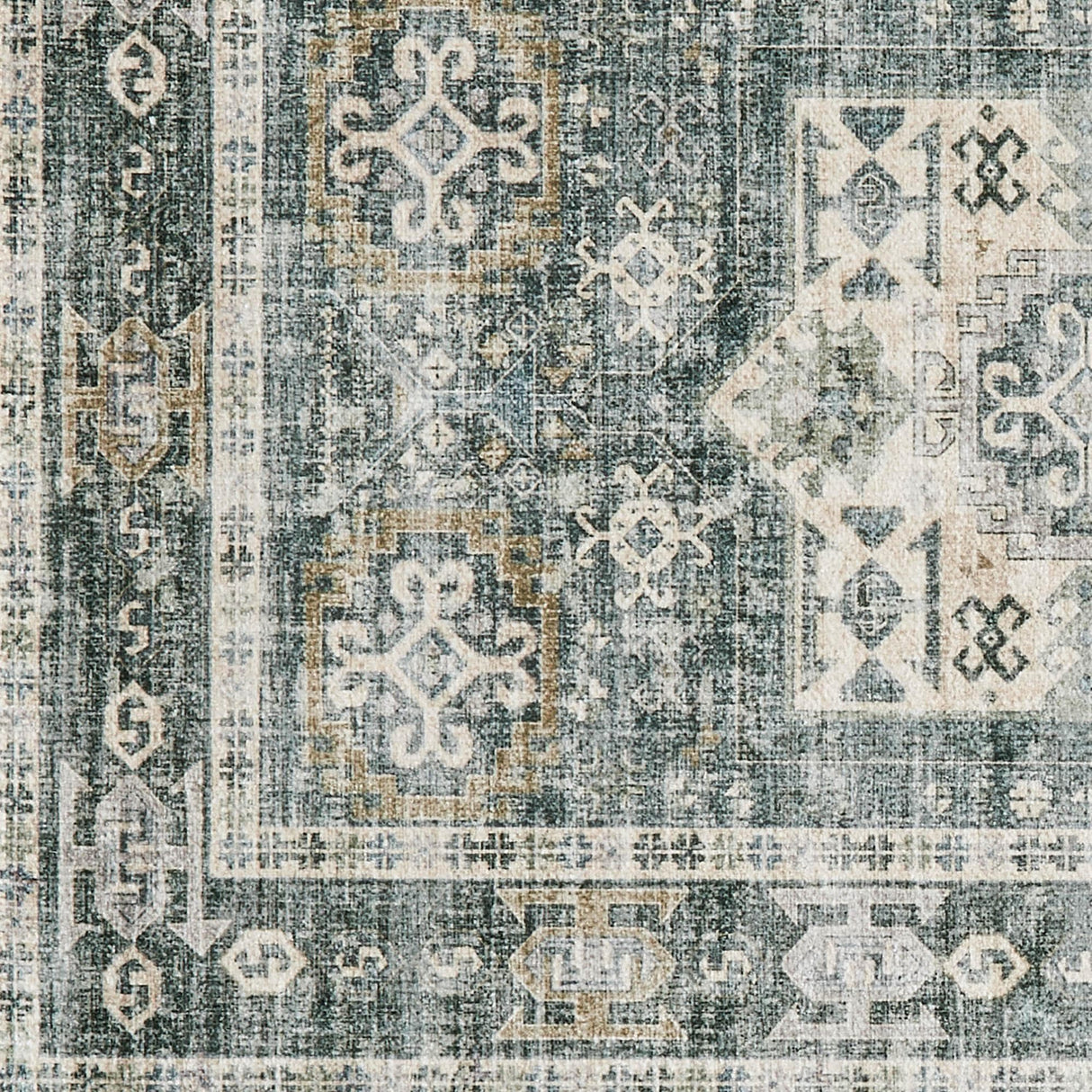 Medallion Machine Washable Accent Runner 2'4" x 7' - Nava Collection