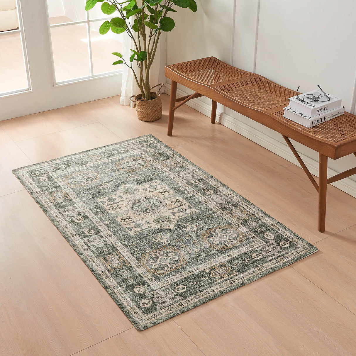 Medallion-Machine-Washable-Accent-Area-Rug-3--x--5-Nava-Collection-Rugs
