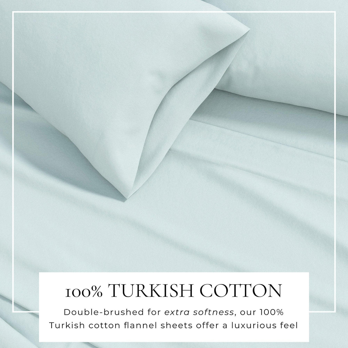 4-Piece Cotton Solid Flannel Sheet - Nordic Collection