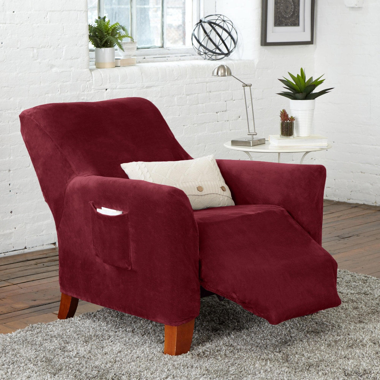 Velvet Stretch Slipcover - Gale Collection