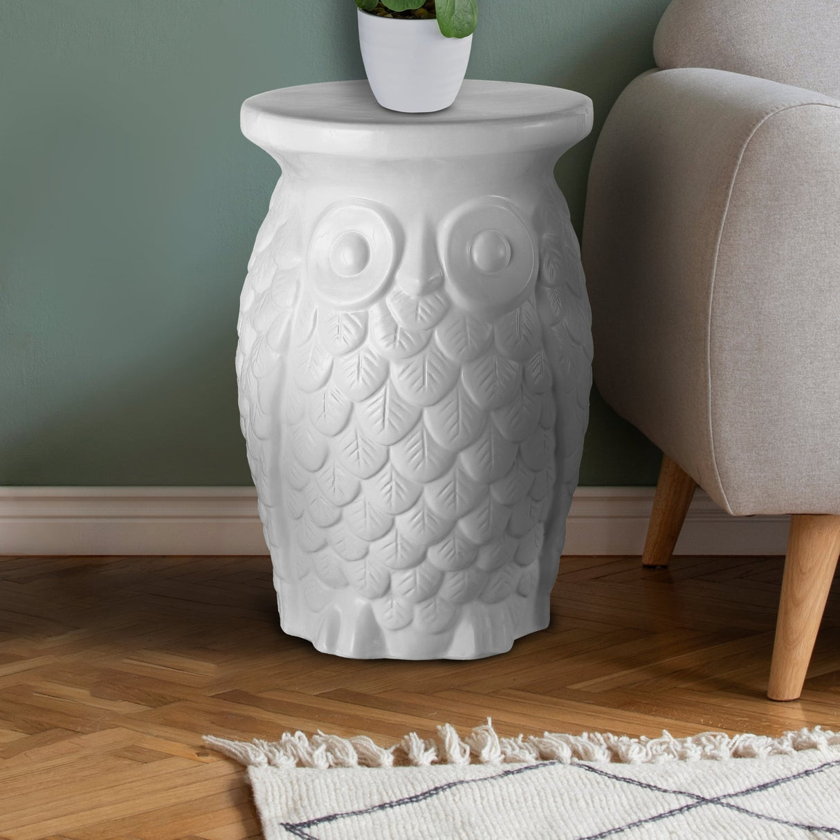 Groovy ceramic garden stool - Tuesday Morning - Outdoor Tables