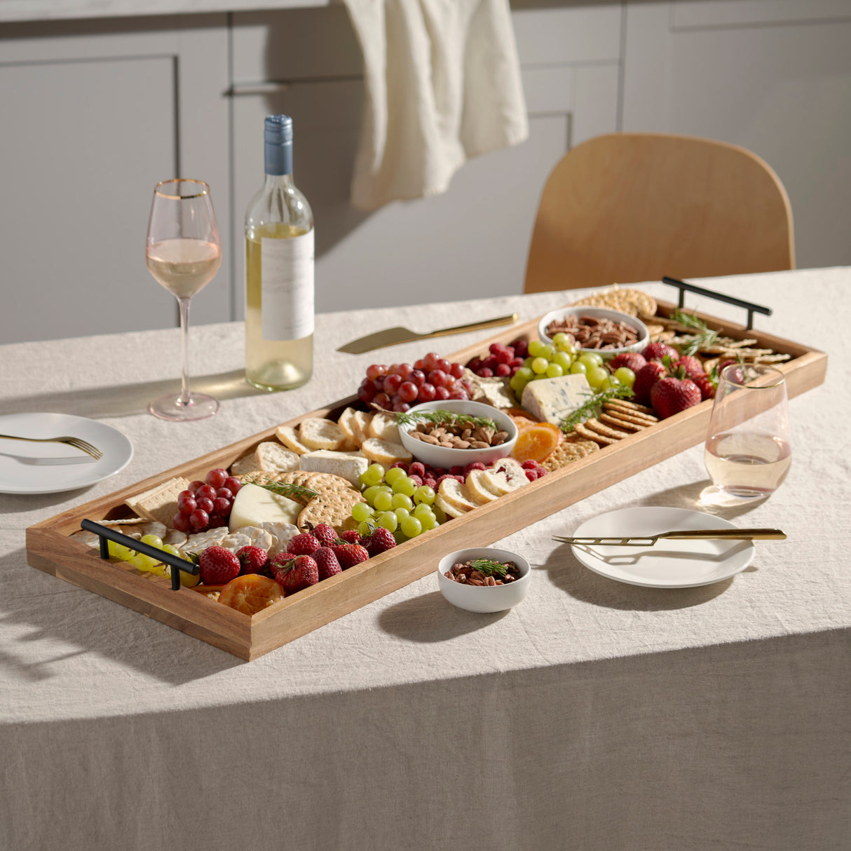 The longboard acacia cheese board by twine living®