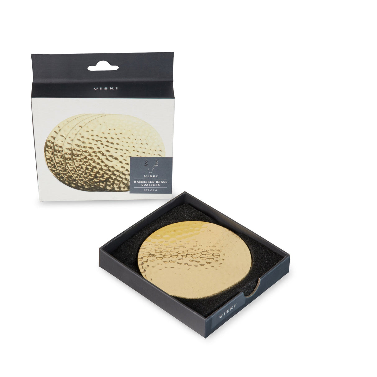 Hammered Brass Coasters by Viski® - Tuesday Morning - Coasters