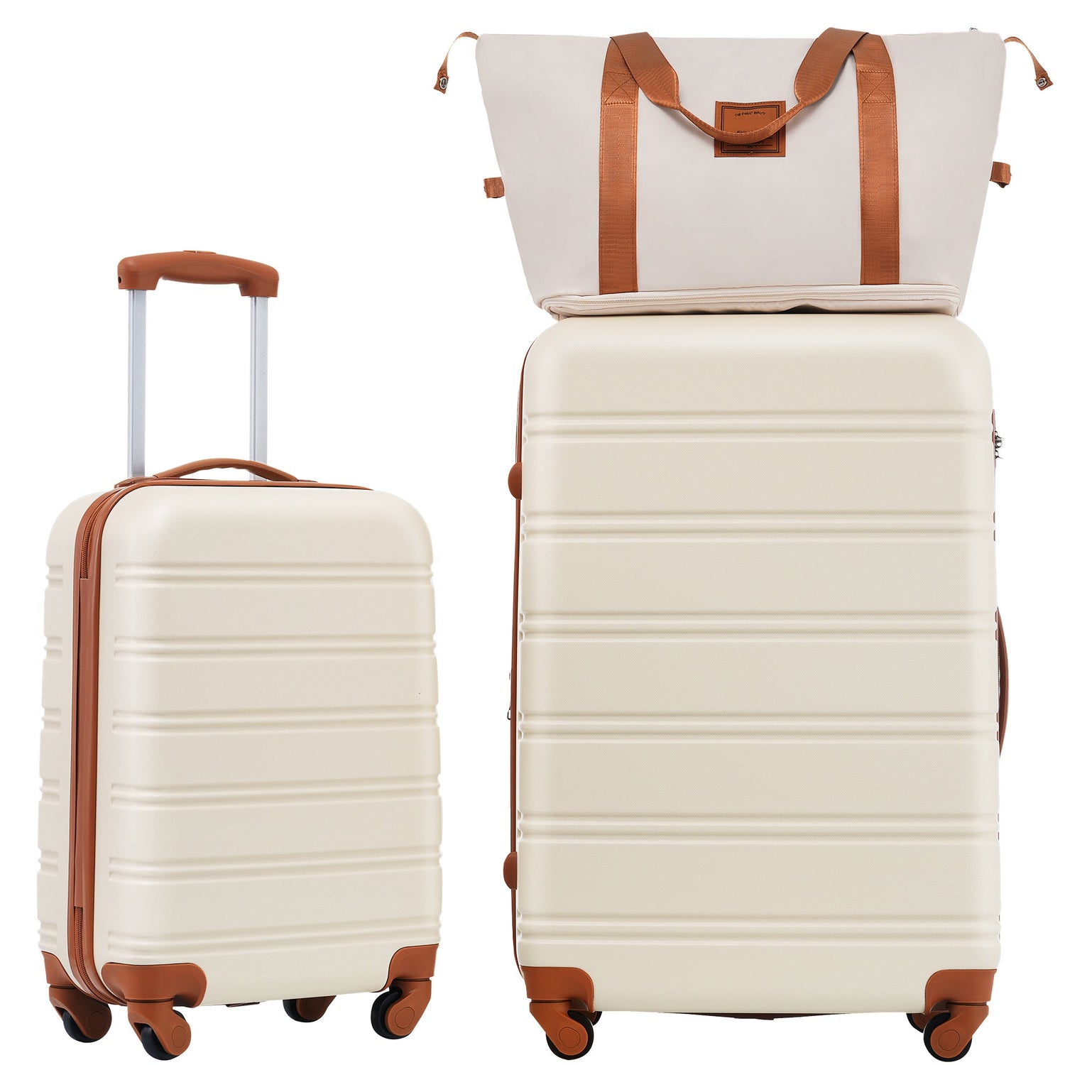 Hardshell Luggage Sets 2Pcs + Bag Spinner Suitcase with TSA Lock Lightweight 20" + 28" - Tuesday Morning - Luggage