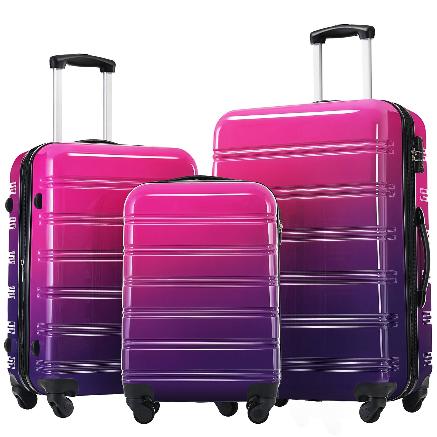 Hardshell Luggage Sets 3 Piece Expandable Suitcase with Spinner Wheels and TSA Lock Lightweight - Tuesday Morning - Luggage Sets