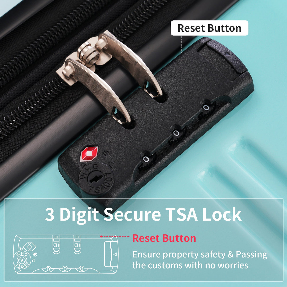 Hardshell Luggage Sets 3 Piece Gradient Color Expandable Suitcase with Spinner Wheels and TSA Lock Lightweight 20" 24" 28" Available,Gradient Blue - Tuesday Morning - Luggage