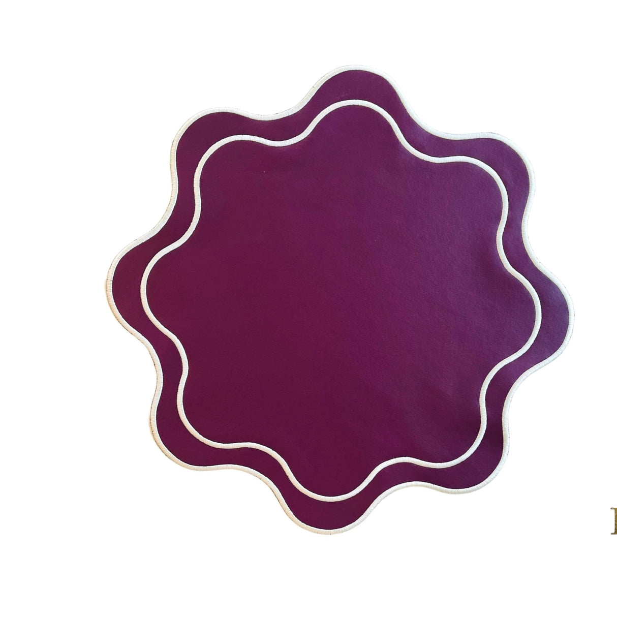 HAVEN BURGUNDY FAUX LEATHER PLACEMAT (Set Of 4)