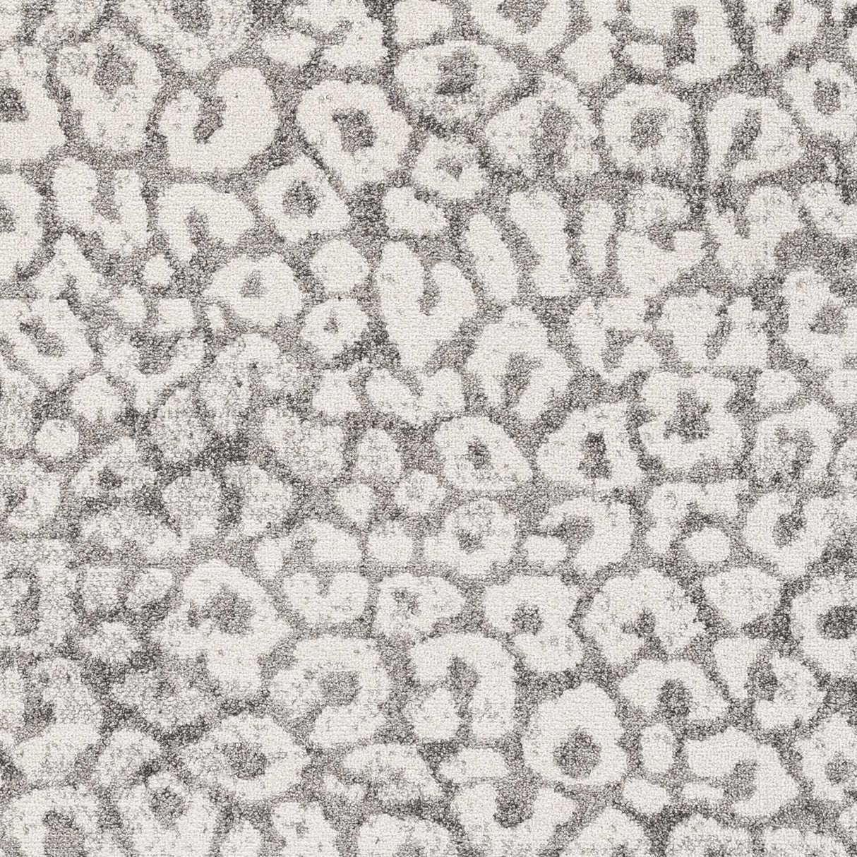 Gray Hubbardsville Leopard Print Area Rug - Clearance