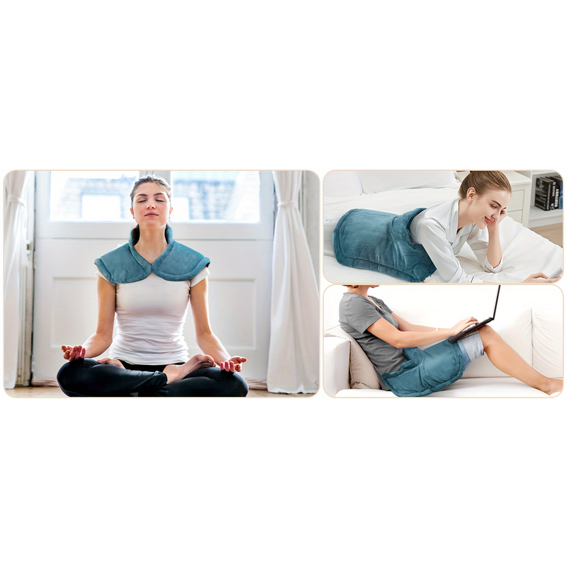 Graphene Heating Pad for Neck & Shoulders – Weighted, 6 Heat Levels, Auto-Off