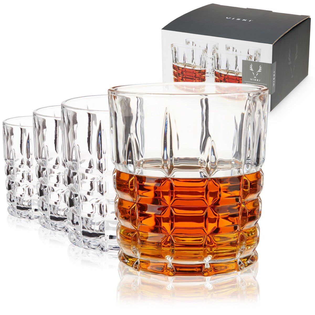 Highland Crystal Rocks Glasses Viski® - Tuesday Morning - Drinking Glasses