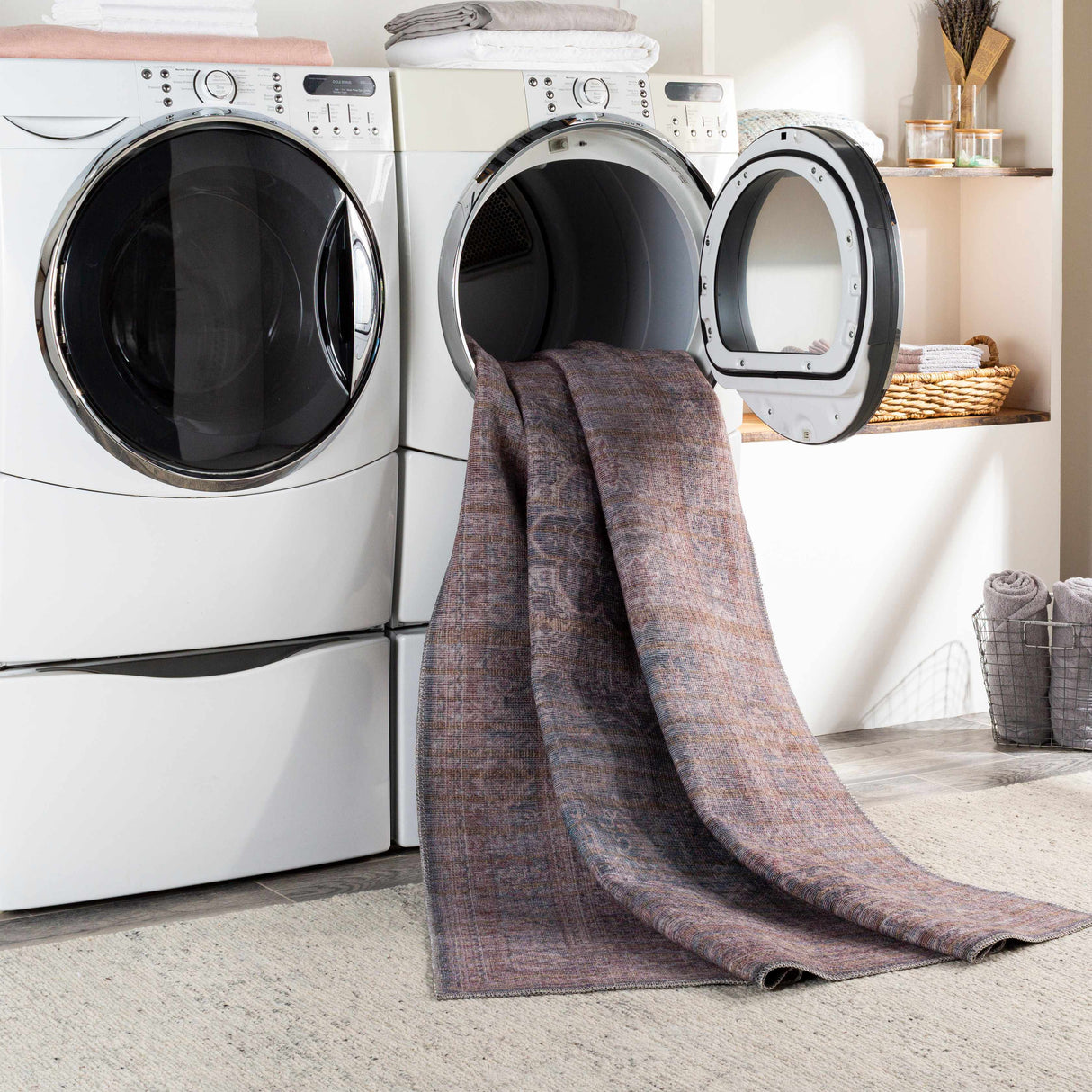 Hennenman Washable Printed Jute Rug - Clearance