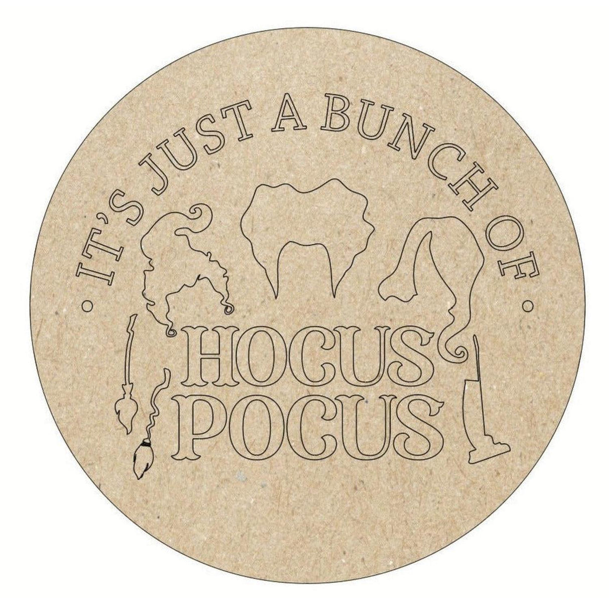 Hocus Pocus Sisters Unfinished Wood Blank