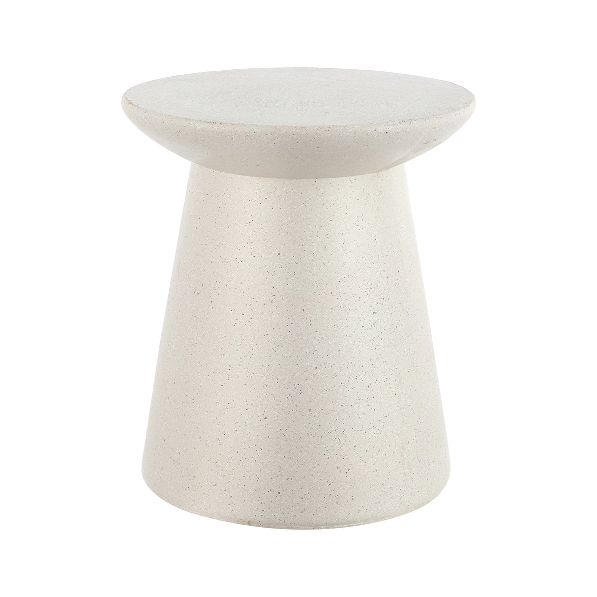 Hollie minimalist modern drum indoor/outdoor accent table pedestal - Tuesday Morning - Outdoor Tables