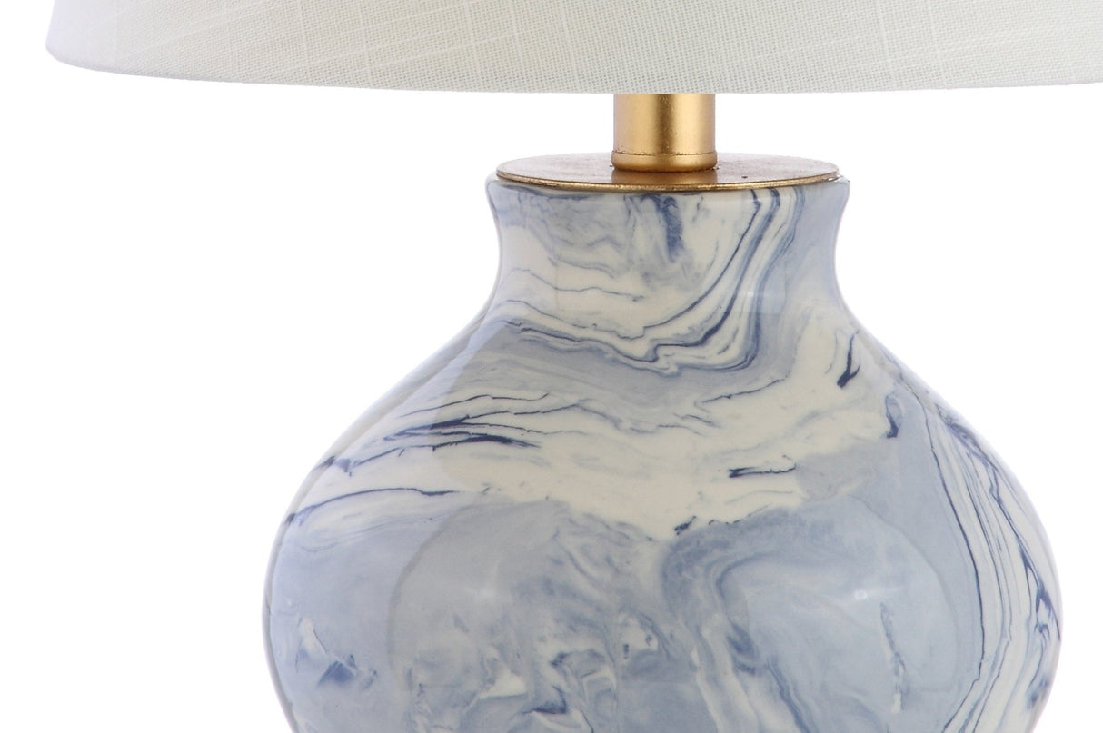 Holly marbleized ceramic led table lamp - Tuesday Morning - Table Lamps