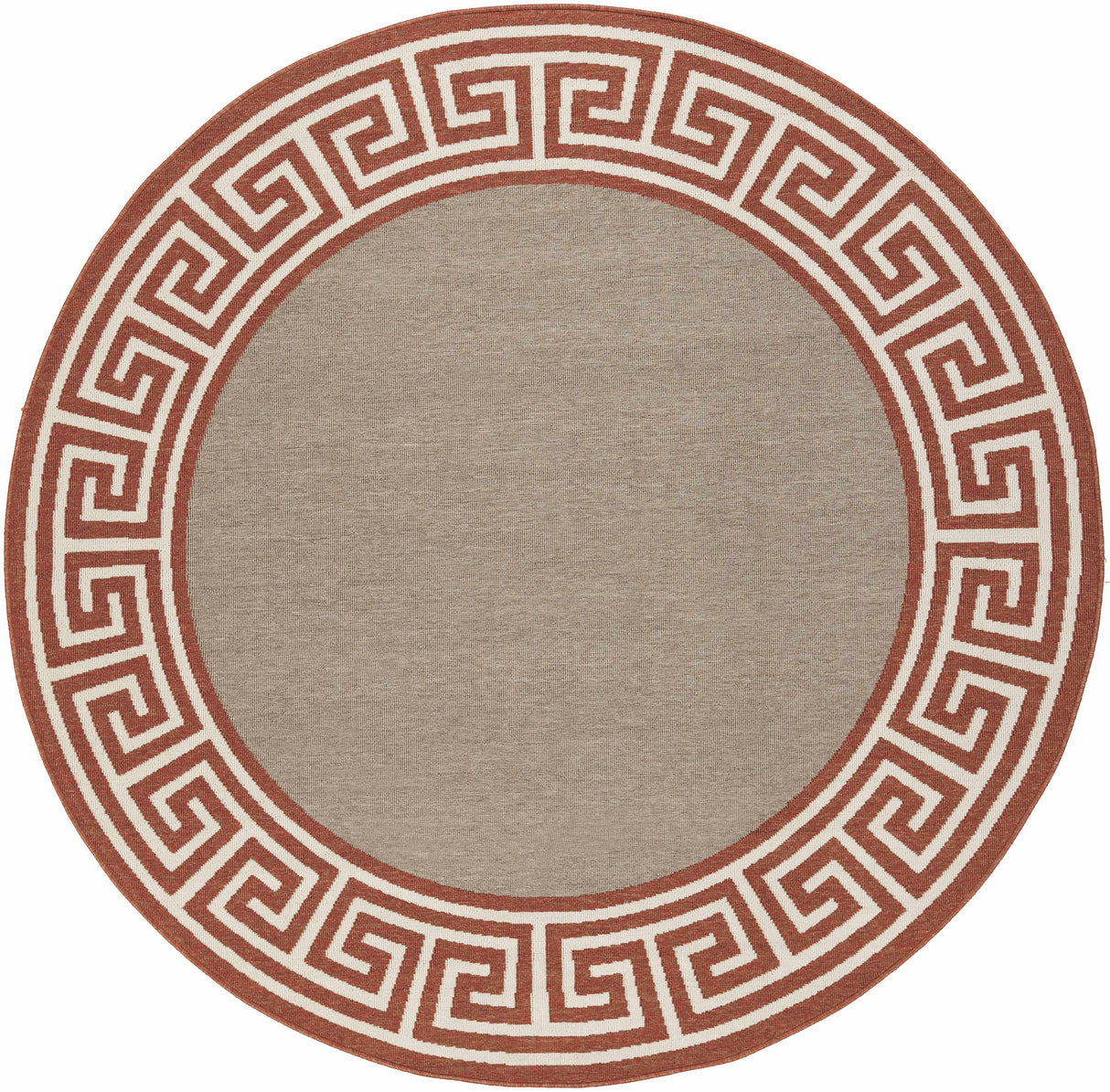 Houtz Red Border Greek Rug - Clearance