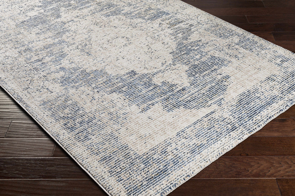 Herricks Denim Medallion Area Rug - Clearance