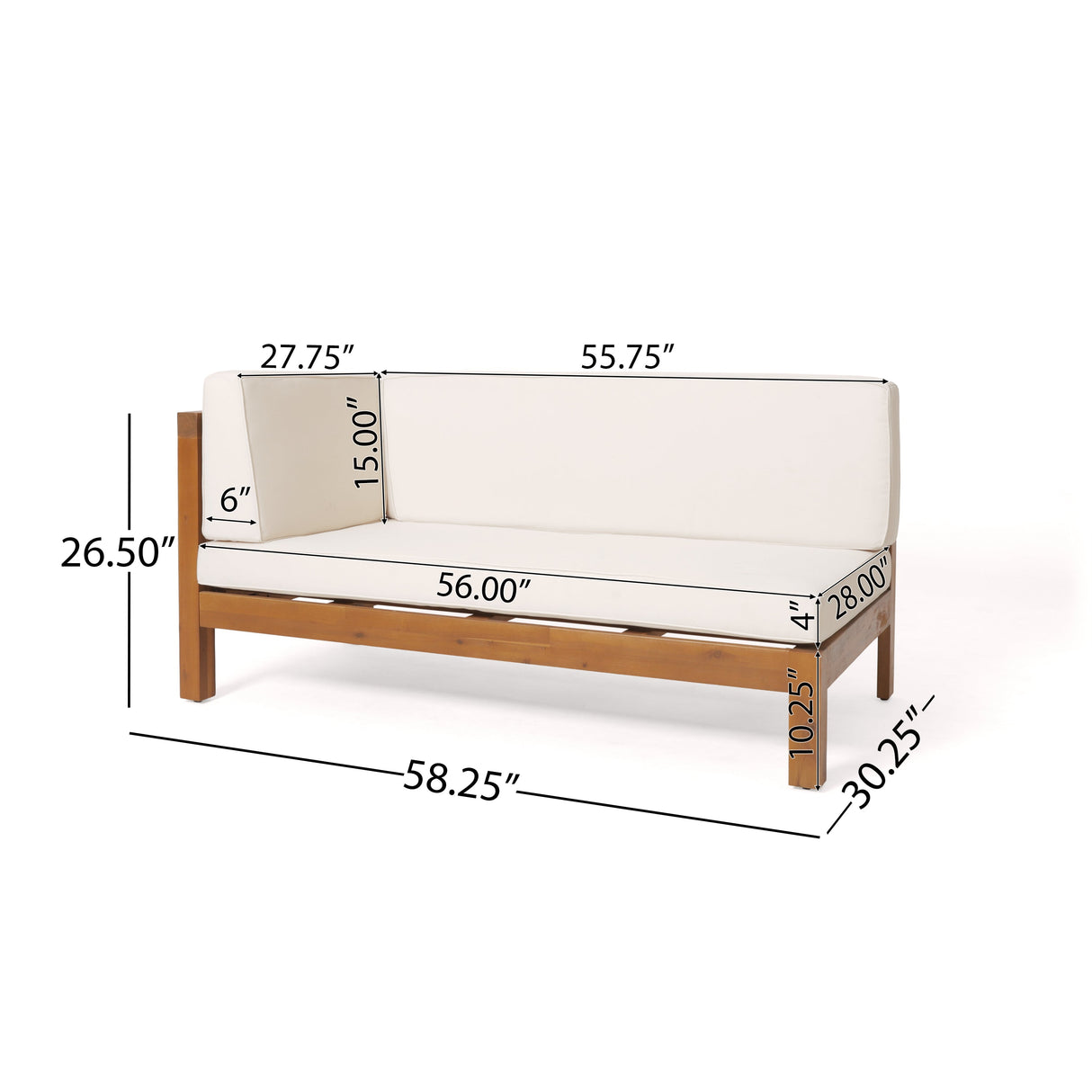Brava X-Back 4-Piece Sofa Set