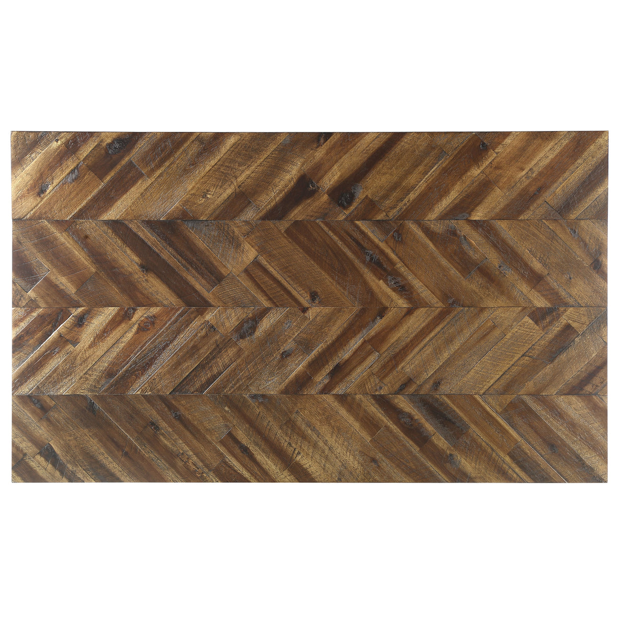 Lorenzo Chevron Acacia Wood & Metal Table Collection