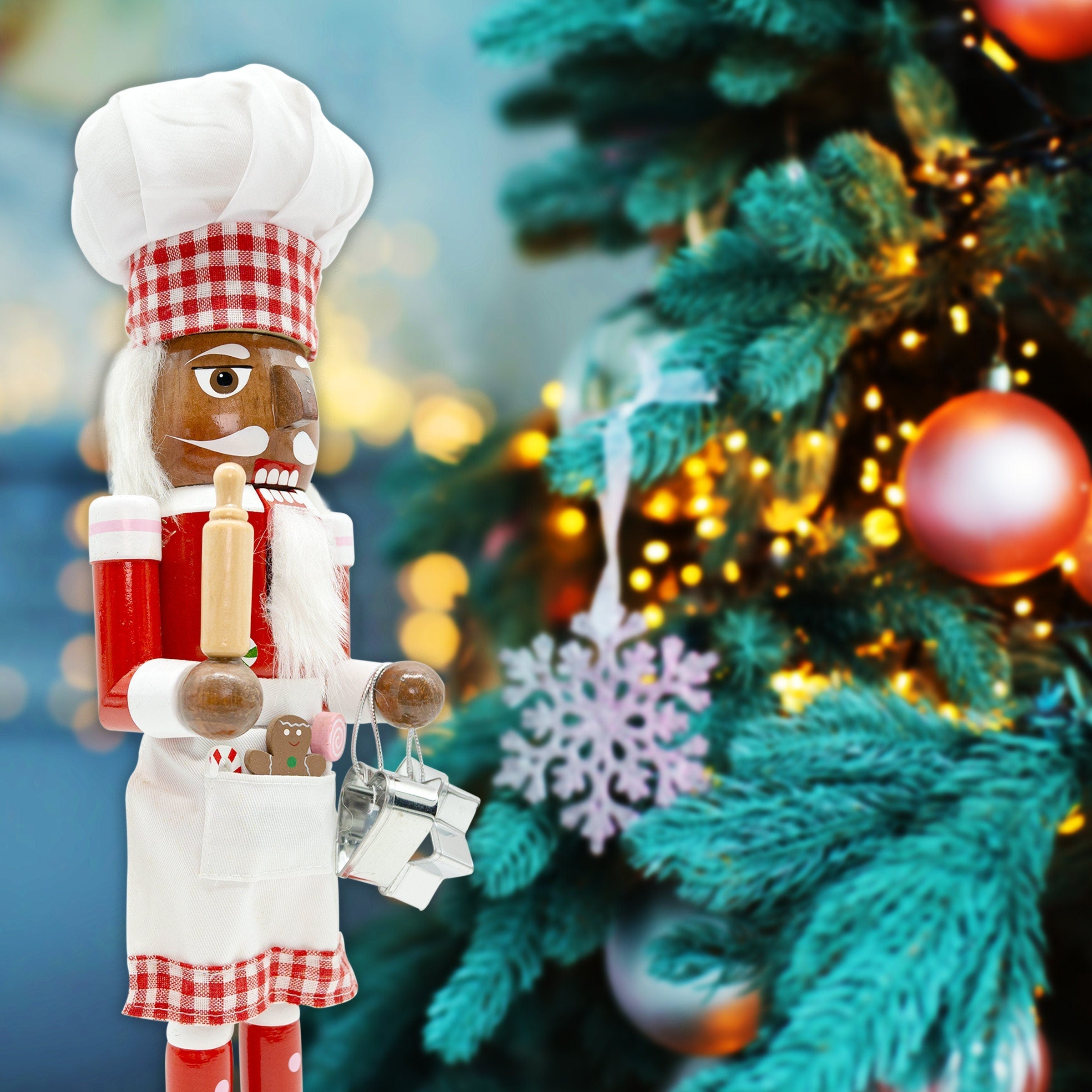 14-inch-Wooden-Nutcrackers-(Red-Baker-Chef)Christmas-Decoration-Figures-Nutcrackers