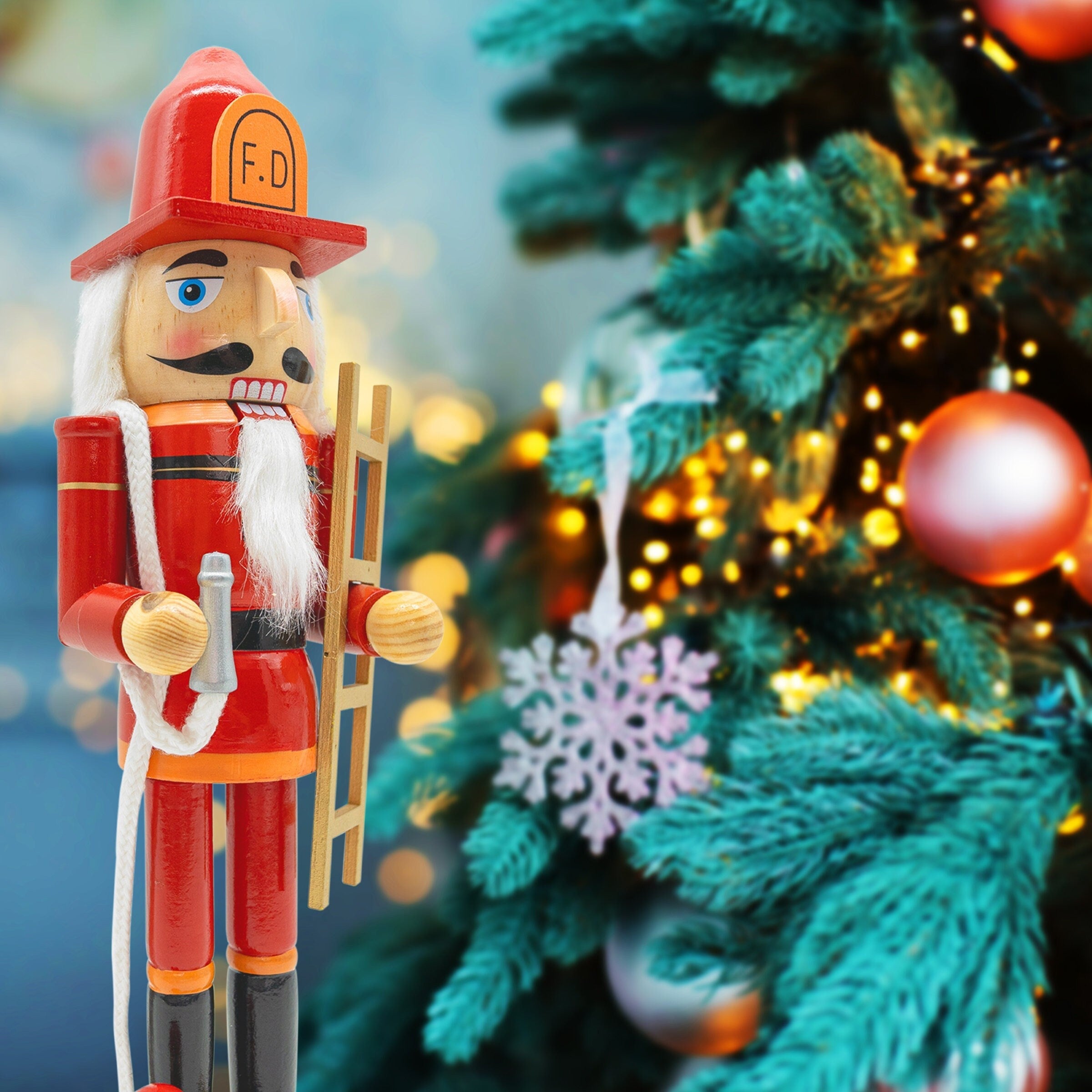14-inch-Wooden-Nutcrackers--(Fireman)-Christmas-Decoration-Figures-Nutcrackers