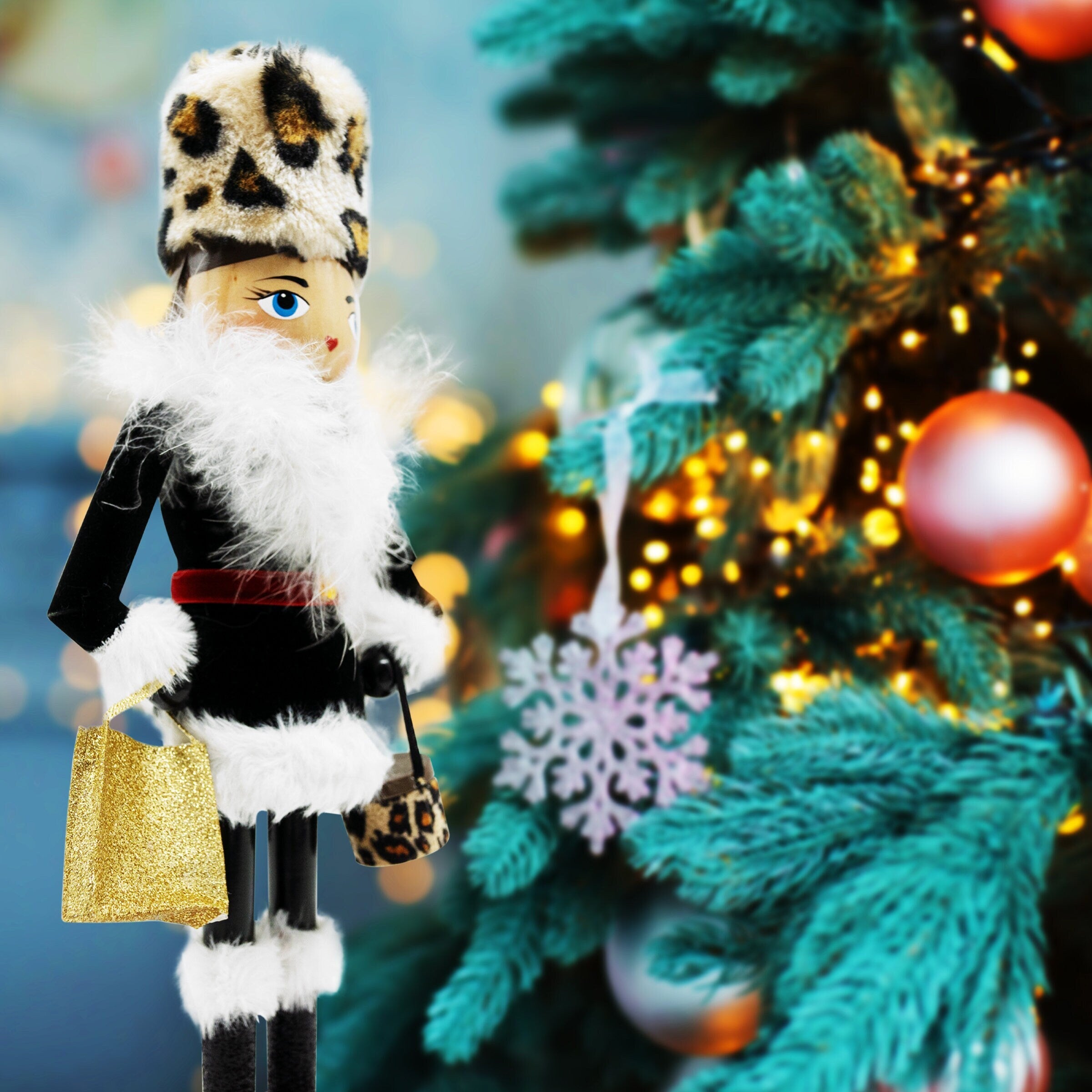 14-inch-Wooden-Nutcrackers-(Shop-Girl)-Christmas-Decoration-Figures-Nutcrackers