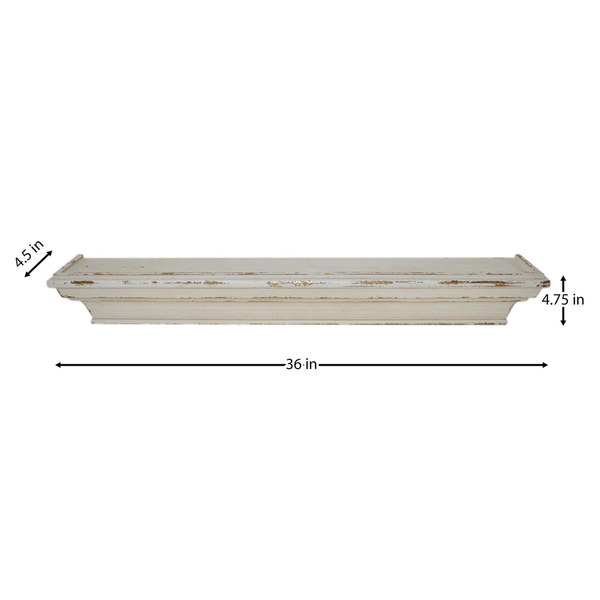 Cheyenne Wall-Mount Display Shelf, Wall Shelves Organizer for Bedrooms, Hallways, Stairways, Entryways, Kitchens, and Bathrooms