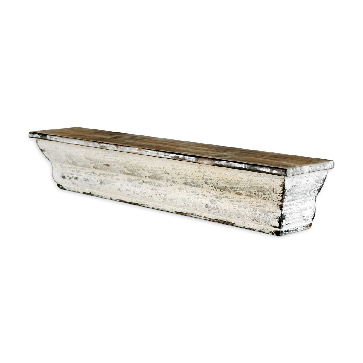 Distressed Ledge Shelf Large, Wall Shelves Organizer for Bedrooms, Hallways, Stairways, Entryways, Kitchens, and Bathrooms