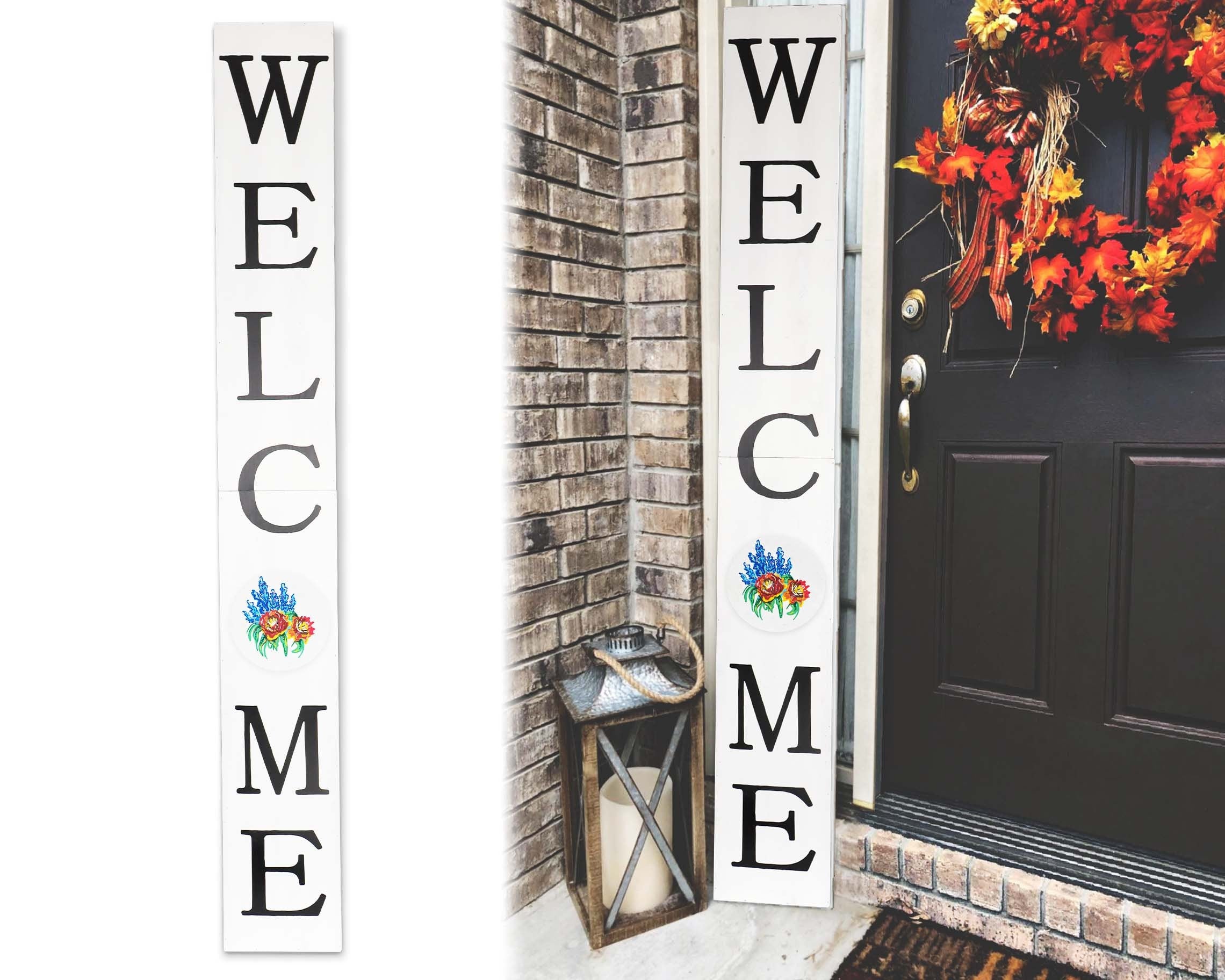 72in-Outdoor-Welcome-Sign-for-Front-Door-with-Floral-Pattern,-Welcome-Sign,Rustic-Tall-Welcome-Sign-for-Front-Porch-Decor-