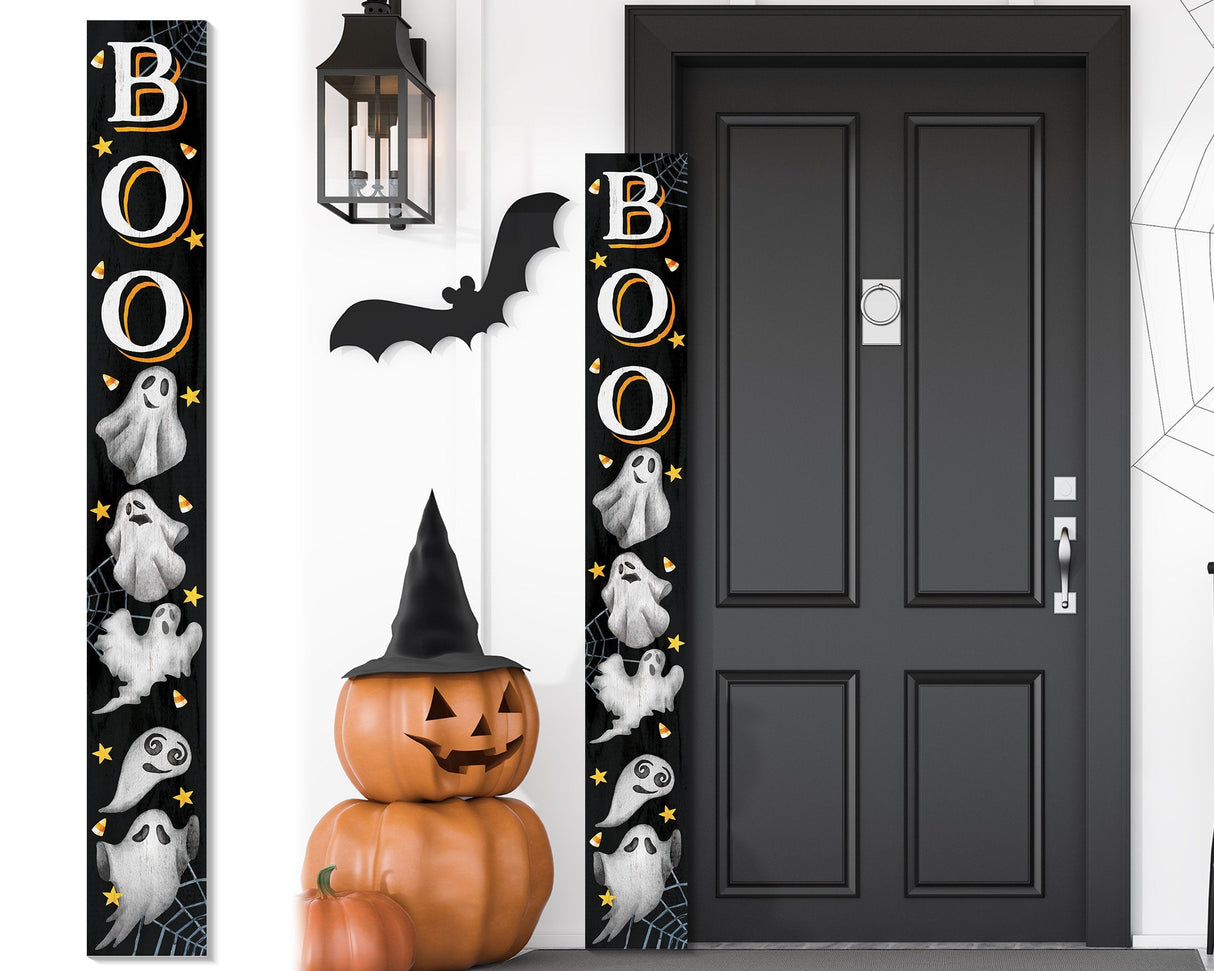 72" Wooden "BOO" Ghost Porch Sign