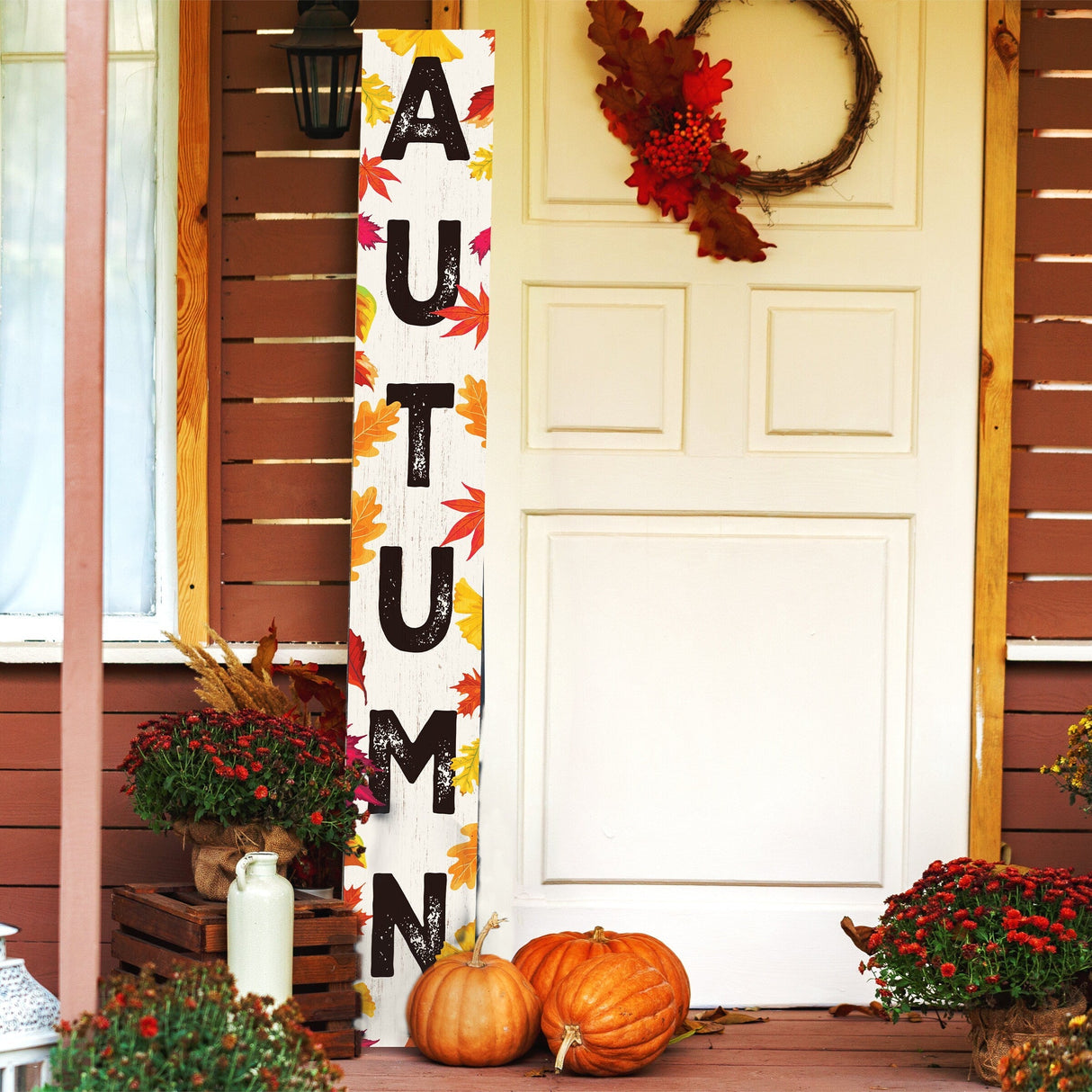72in Autumn Fall Porch Sign | Front Door Display | Ideal Porch Decor | Perfect for Autumn Celebrations