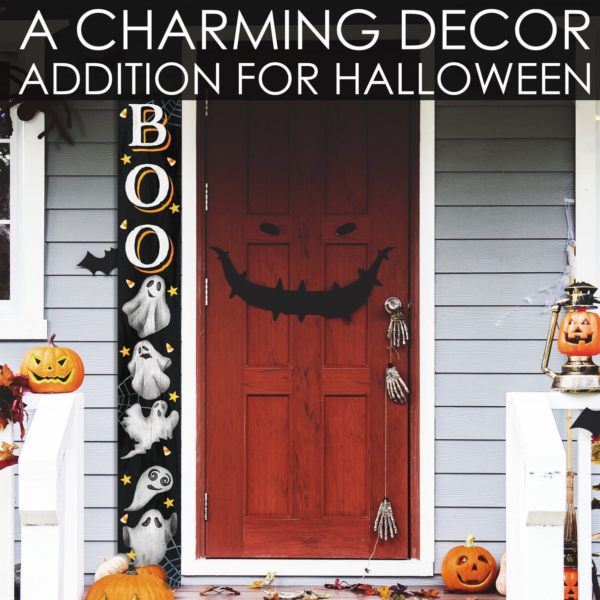 72" Wooden "BOO" Ghost Porch Sign