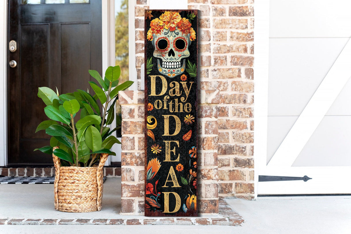 36in Day of the Dead Sugar Skull Porch Sign