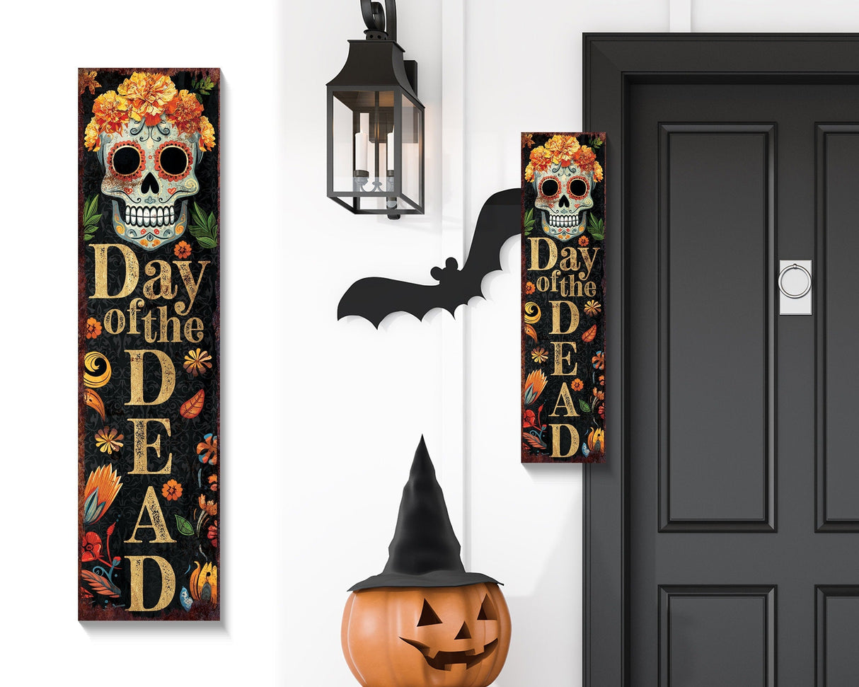 36in Day of the Dead Sugar Skull Porch Sign
