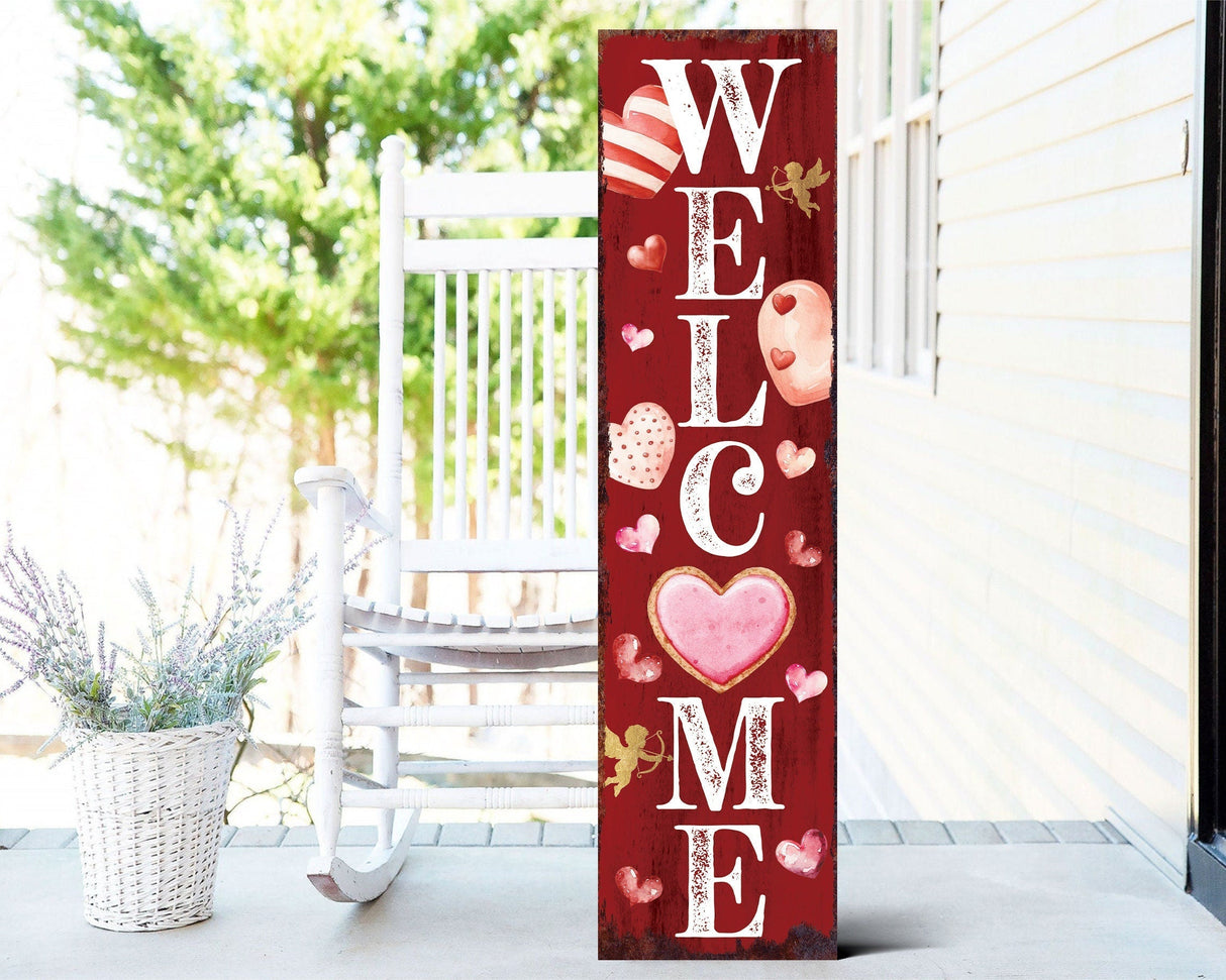 Rustic Modern Farmhouse 36in Welcome Porch Sign