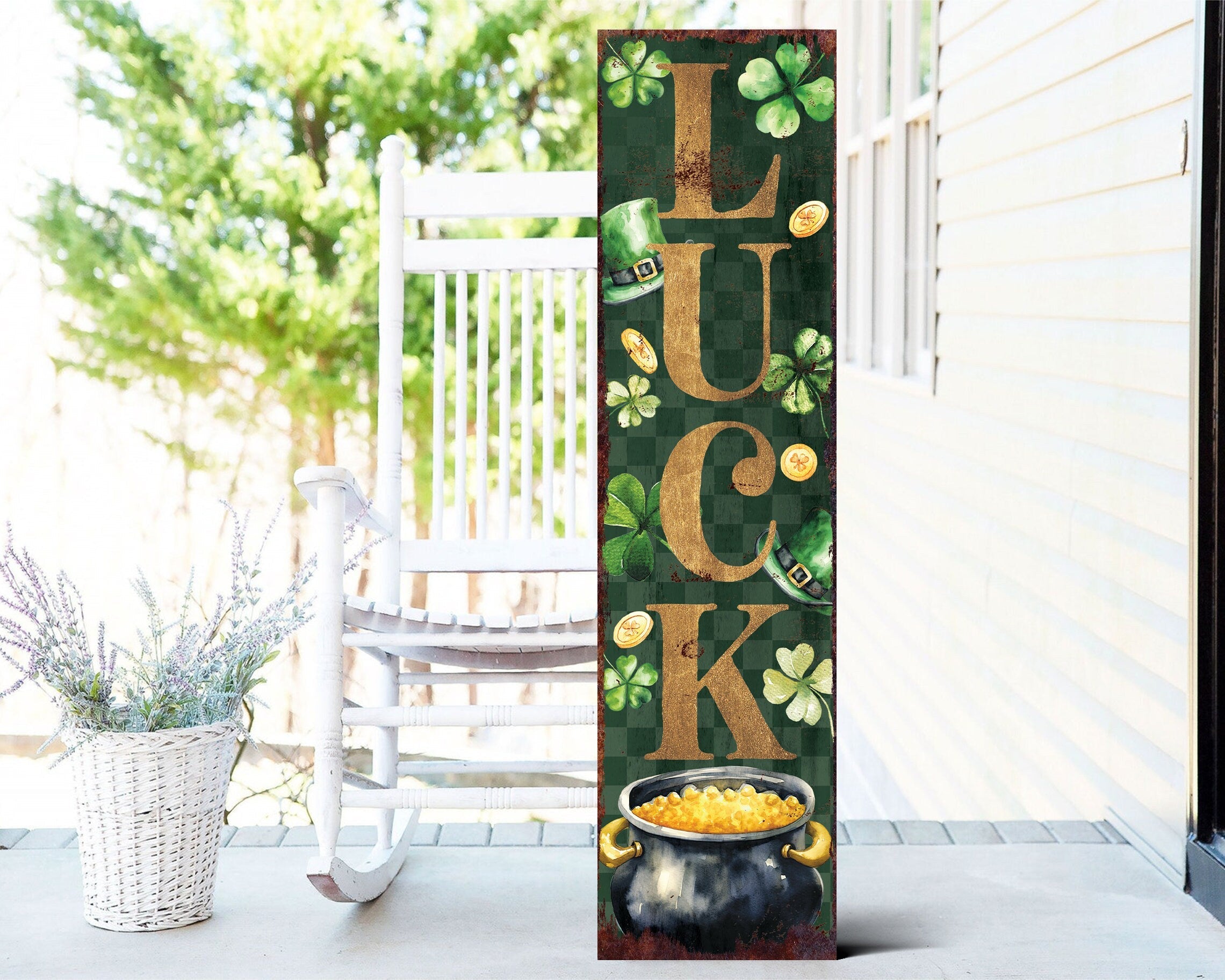 36-Inch-Rustic-Modern-Farmhouse-Entryway-St.Patrick's-Day-LUCK-Sign-for-Front-Porch,-Vintage-St.Patrick's-Outdoor-Decor-for-Front-Door-