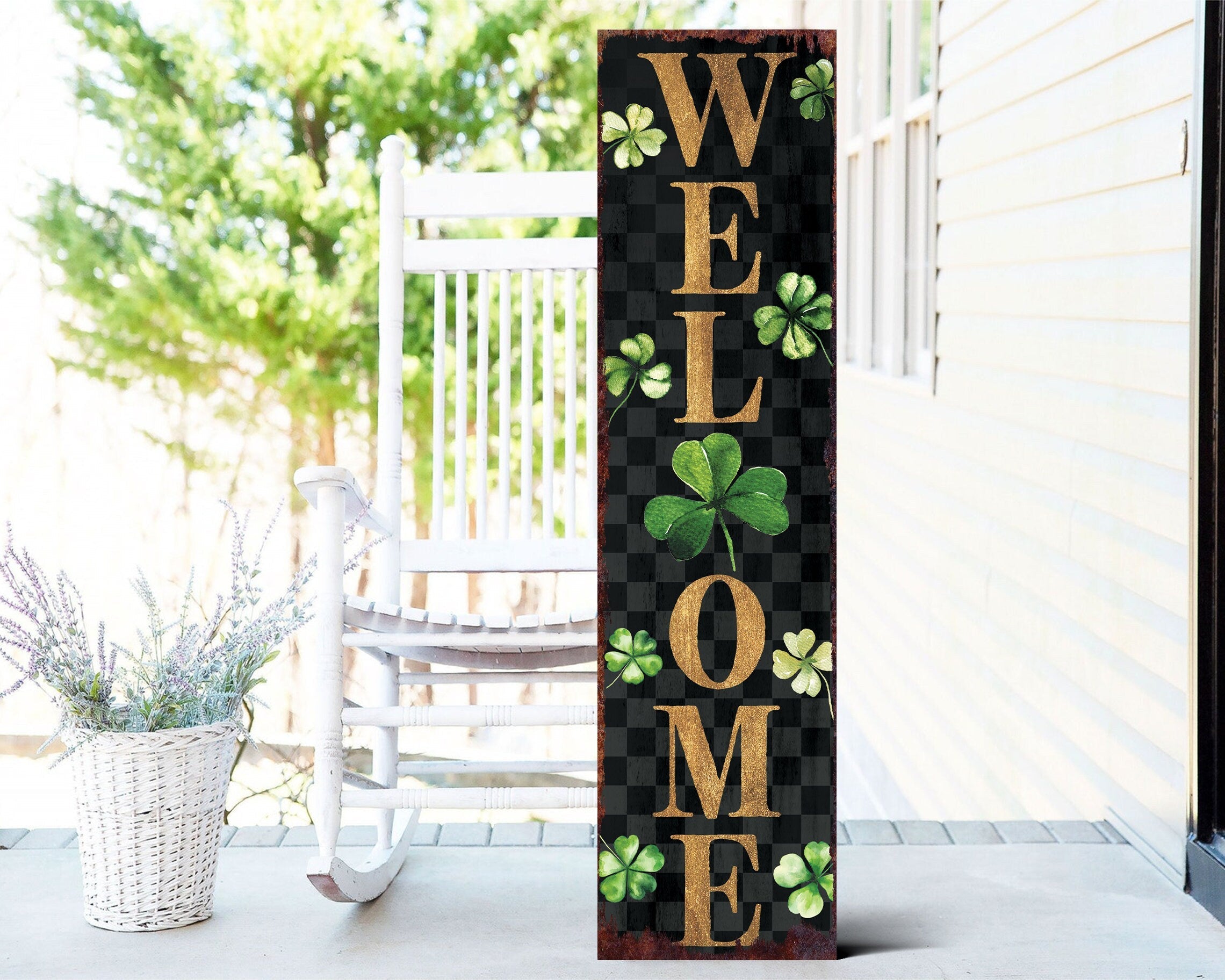 36-Inch-Rustic-Farmhouse-Entryway-St.Patrick's-Day-Welcome-Sign-for-Front-Porch-Sign,-Vintage-St.Patrick's-Outdoor-Decor-for-Front-Door-