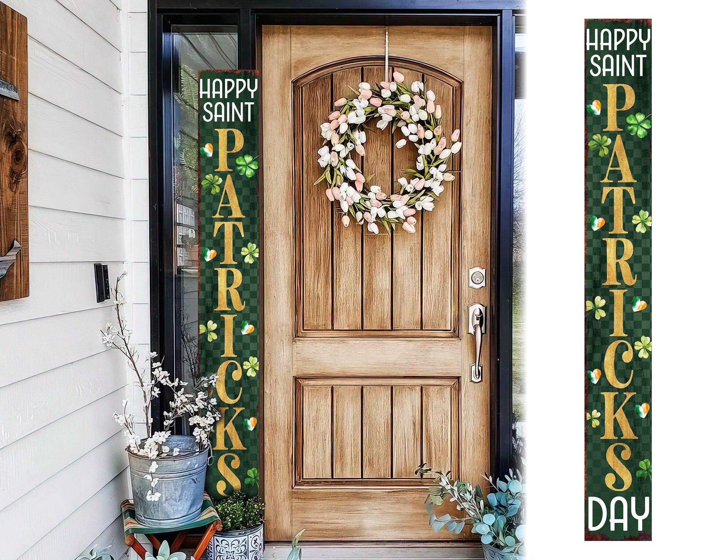 72IN-Happy-St.Patrick's-Day-Rustic-Modern-Farmhouse-Entryway-Welcome-Sign-for-Front-Porch,-Vintage-St.Patrick's-Outdoor-Decor-for-Front-Door-