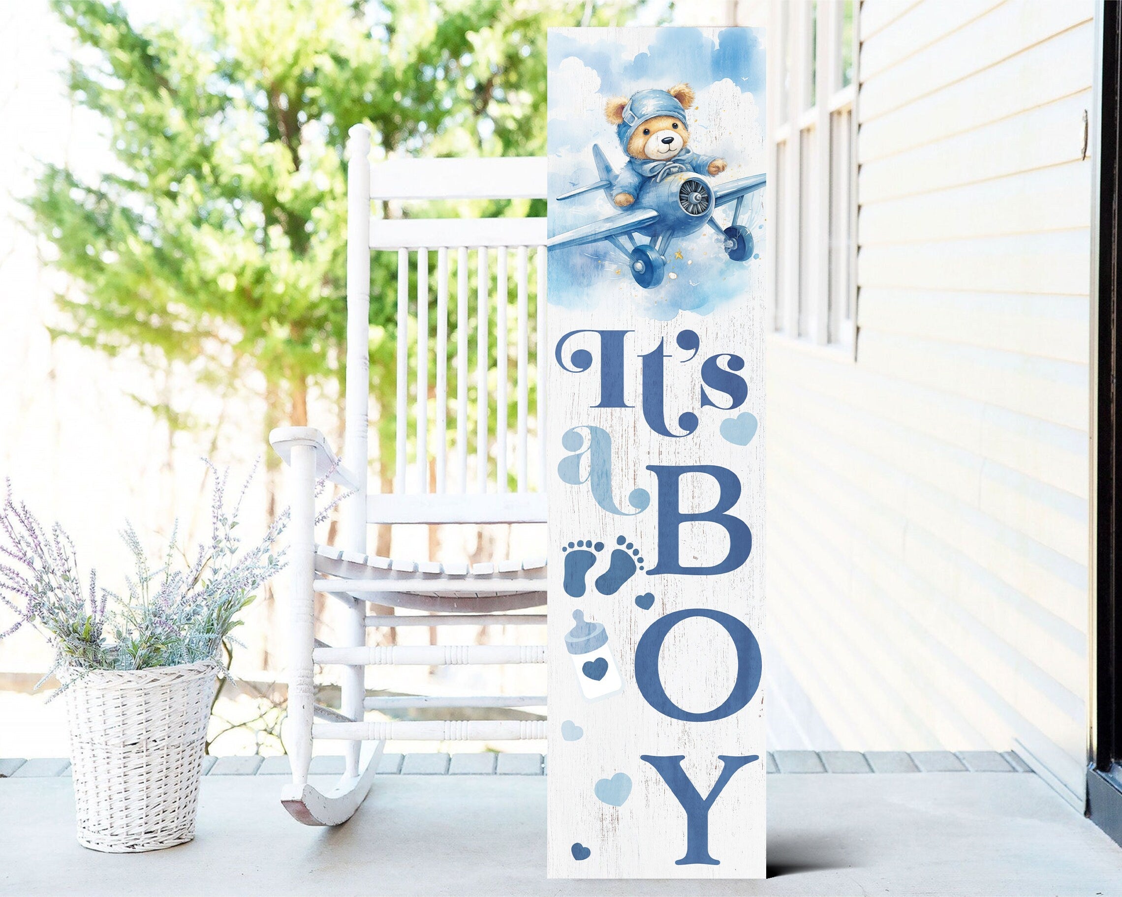 36-Inch-'It's-A-Boy'-Porch-Signs,-Birth-Announcement,-Welcome-Home-Newborn-Decor,-Porch-Decor-