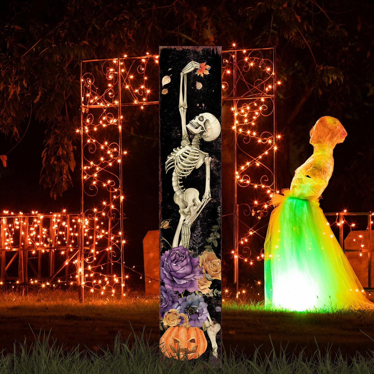 42-inch Halloween Garden Stake | Halloween Garden Accent | Yard Art and Garden Decoration | Perfect for Outdoor Decor for Patio, Lawn