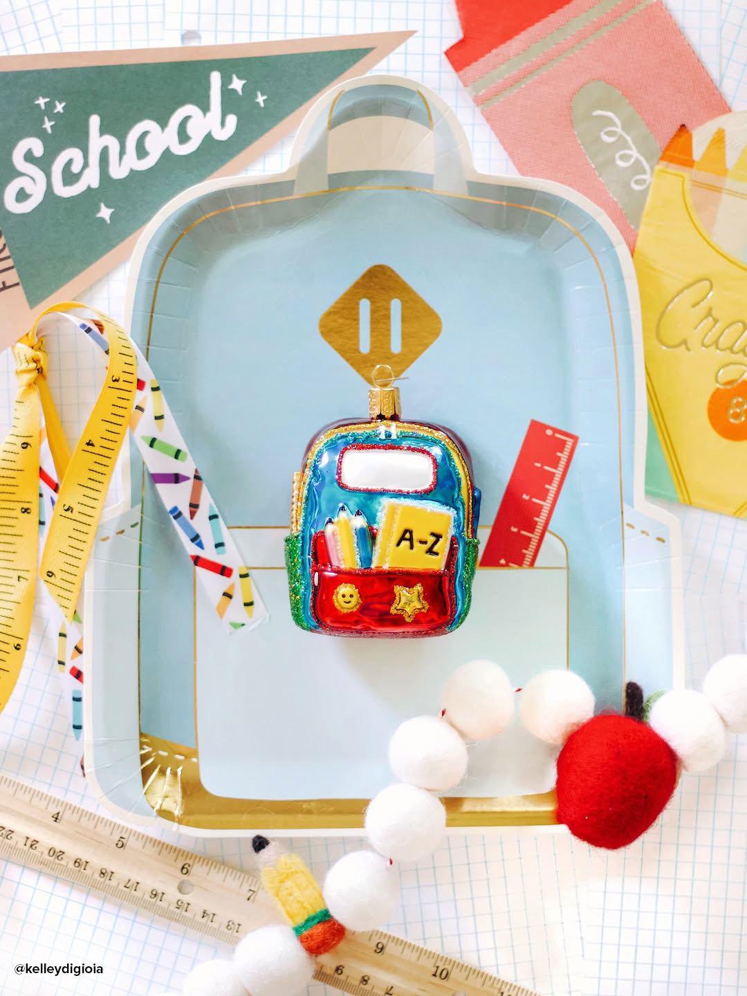 First Day Of School Ornament