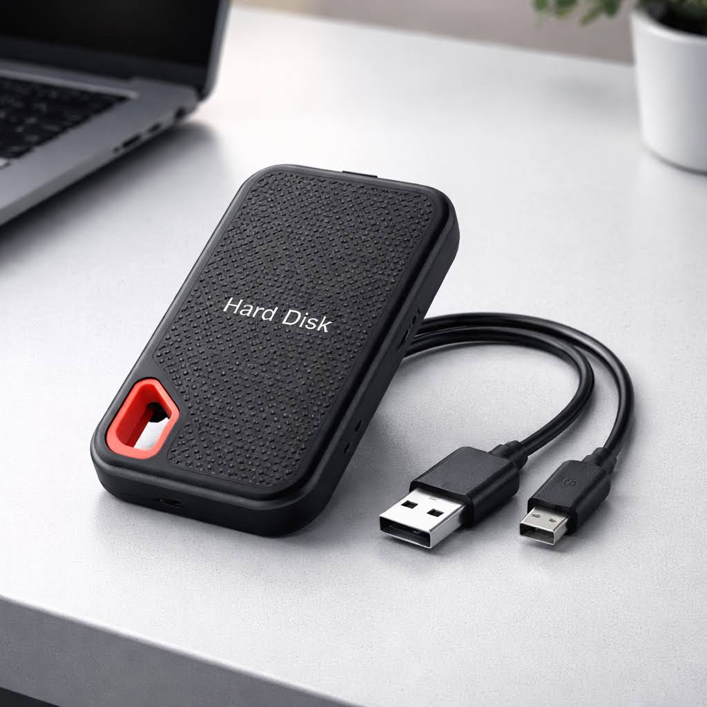 4TB External Hard Drive SSD USB 3.1 & USB-C Portable Solid State Drive