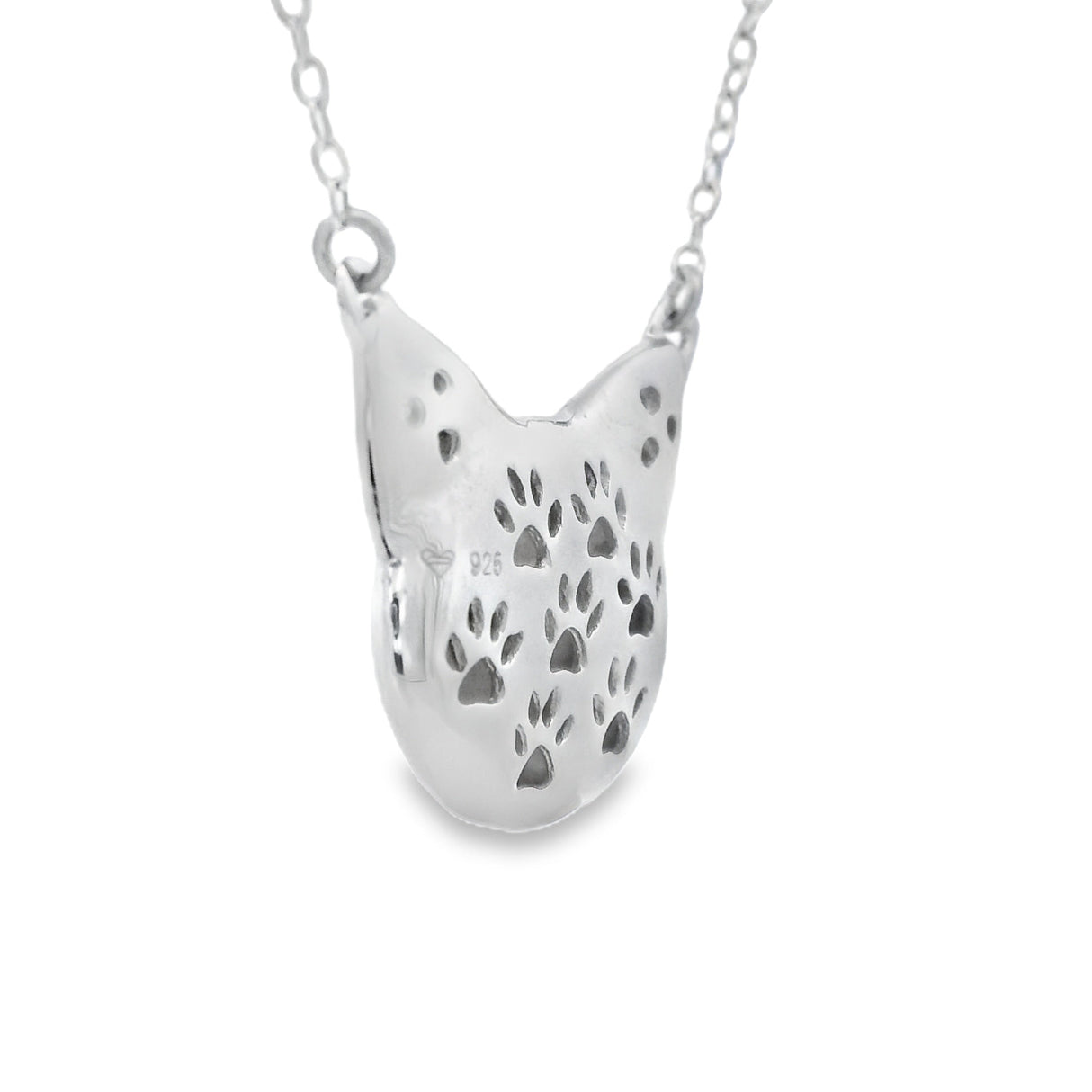 Natural .05ct Diamond Animal Pendant Sterling Silver