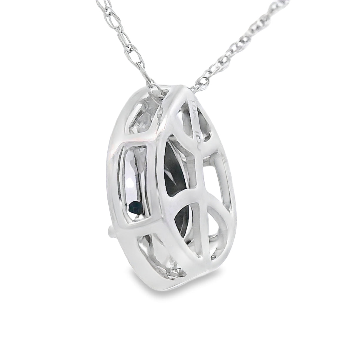 .03ct Onyx Diamond Fashion Pendants 10KT White Gold